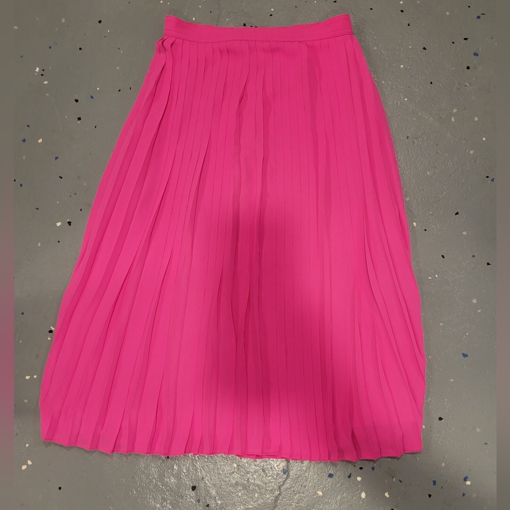 NWT J. Crew Pleated Chiffon Skirt